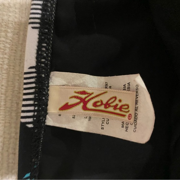 Hobie Lot of 3 Black Swimsuit Bikini Bottoms with Argyle Pattern size small NWT - Picture 4 of 12